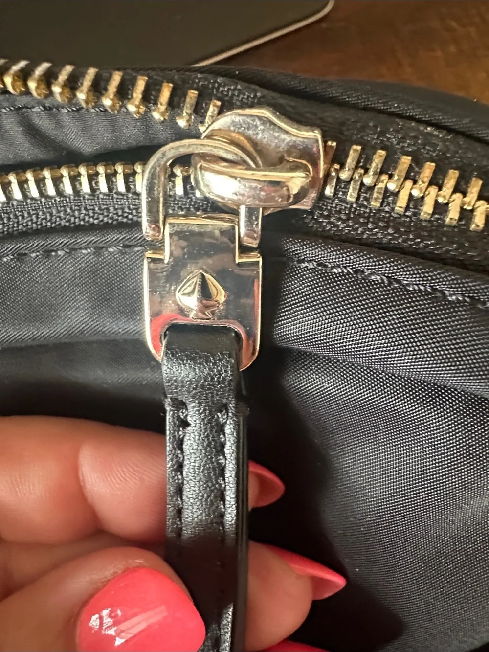 kate spade Black Nylon Laptop Messenger with Top Handles and Crossbody Strap